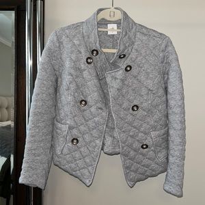 Cabi size S cropped gray knit jacket